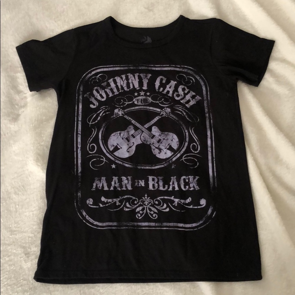 Zion Black Johnny Cash Band Tee Size Small